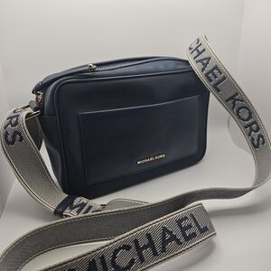 Michael Kors Navy Blue Crissbody Bag And Purse